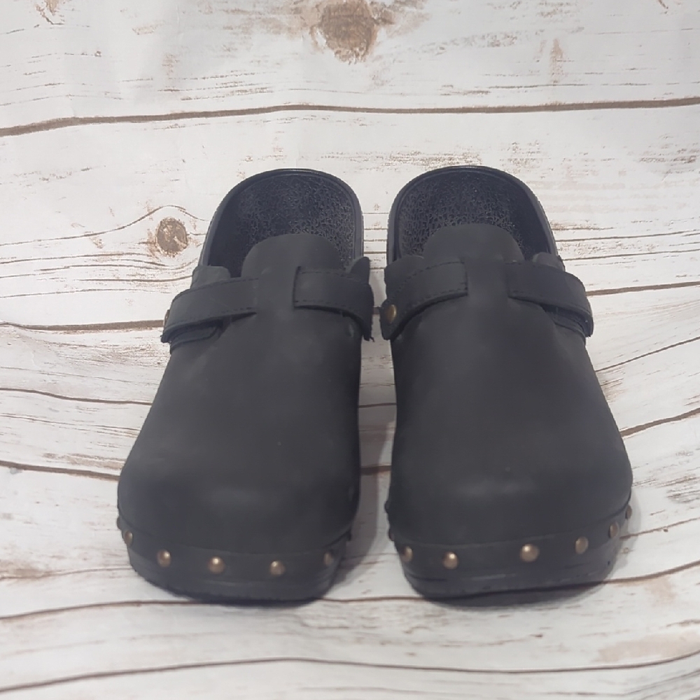 Sanita Black Studded Clogs - Picture 5 of 10